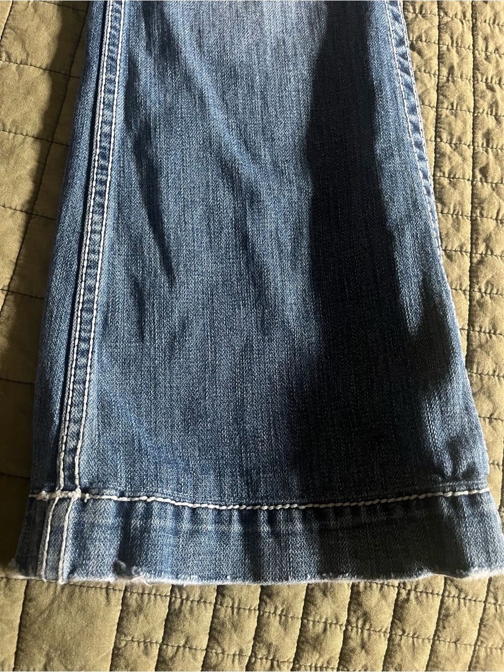 True Religion Light Blue Flared Jeans - Picture 2 of 11